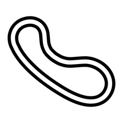 Timing Belt Vector Line Icon Design
