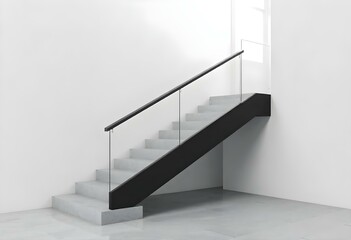 Elegant and spacious open plan new build interior spaces with concrete floors and designer decor. 