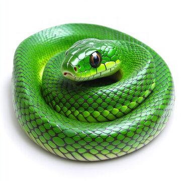 Green Snake Isolated