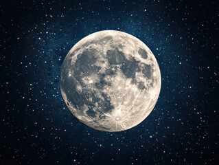 Obraz premium Moon On White Background