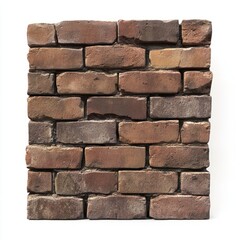 Fototapeta premium 3d Brick wall isolated on white background
