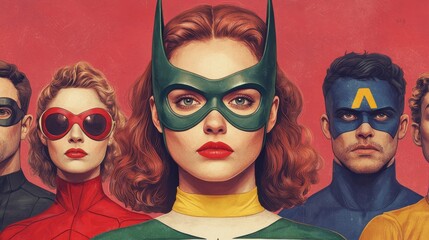 Comic-Con poster featuring comic book panels and character portraits, highlighting a diverse guest lineup.