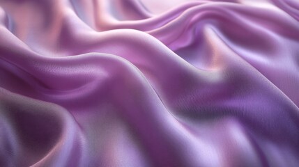 Obraz premium Luxurious Flowing Purple Satin Fabric