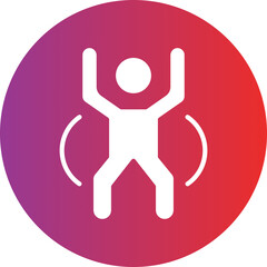 Jumping Jack Icon Style