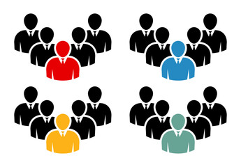 Symbol, ikona ludzi. Plik wektorowy.