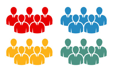 Symbol, ikona ludzi. Plik wektorowy.