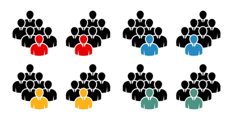 Symbol, ikona ludzi. Plik wektorowy. © robert6666