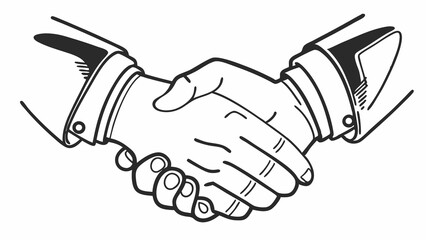 Fototapeta premium High-resolution close-up of two hands in a firm handshake, fully isolated on a transparent background. Ideal for showcasing concepts of business, partnership, and collaboration in a clean, minimalist 