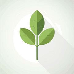 A simple flat 2D icon of spinach isolated on a background, vector design, ideal for animation, UI/UX design, mobile apps, web design, digital illustrations