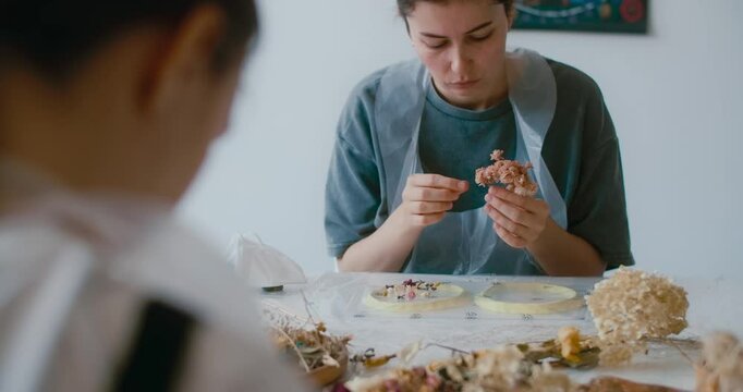 Handmade epoxy arts workshop, DIY masterclass for women, art crafts