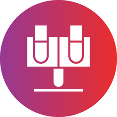 Test Tube Stand Icon Style