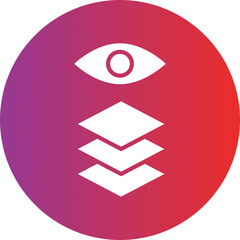 Obraz premium Depth Perception Icon Style