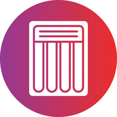 Beach Mattress Icon Style