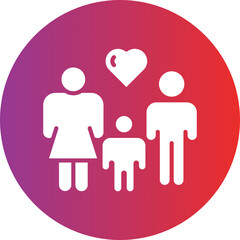 Happy Family Icon Style