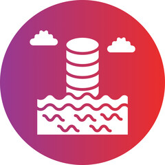 Data Lake Icon Style