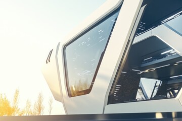 Sleek Futuristic Factory Exterior Design for Minimalistic Architectural Concepts