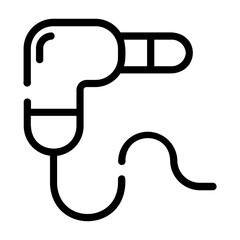 headphone jack Line Icon