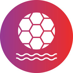 Fototapeta premium Beach Soccer Icon Style