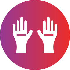 Protective Gloves Icon Style
