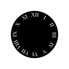 Clock face icon vector. Time illustration sign. Clock symbol. Wall clock logo.