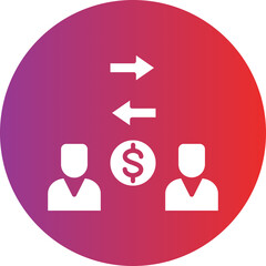 Peer to Peer Lending Icon Style