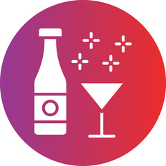 Alcohol Addiction Icon Style