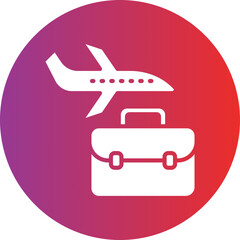 Business Travel Icon Style