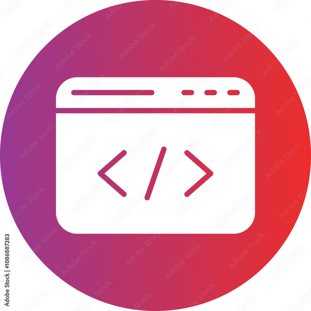 Poster code icon style