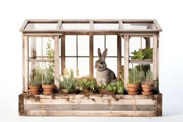 Greenhouse mammal rabbit plant.