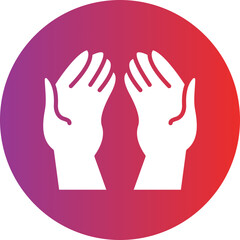 Obraz premium Pray Icon Style