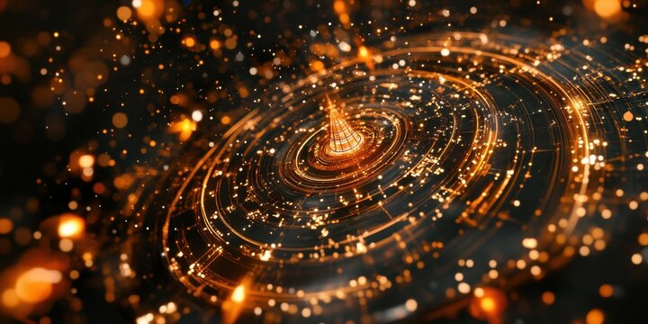 Astrology chart for fortune telling and numerology to predict the future, background with copy space