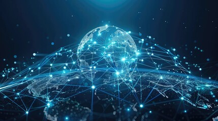 Digital globe with interconnected career pathways