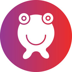 Knitted Frog Icon Style