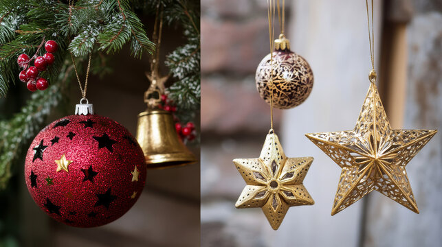 Use festive ornaments that represent New Year symbols, like stars, bells, or snowflakes. You can hang them from the ceiling or place them on tables. 