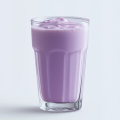 glass of taro yogurt