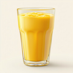 glass of orange mango yogurt smoothie