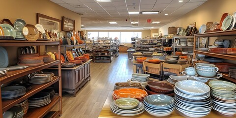 Ceramic Dishware Store Interior