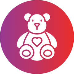 Stuffed Bear Icon Style