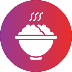 Food Bowl Icon Style