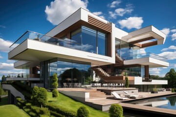Fototapeta premium House architecture building villa.