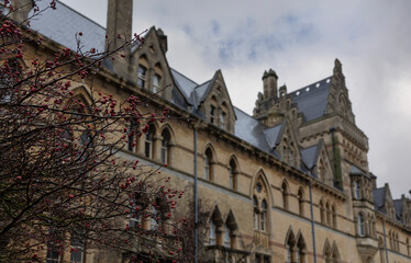 Fototapeta premium Oxford, united kingdom, 19 December 2023 view of the exterior of the Meadow Building at Christ Church College