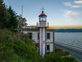 Faro de Rebordiño en Muros A Coruña Galicia