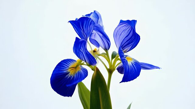 4K video shows delicate opening making perfect springtime floral themed visuals background beauty beige bloom blue botanical botany bouquet closeup colours easter flora