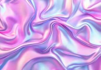 Obraz premium Iridescent silk fabric with pastel hues 