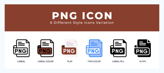 Png file icon set. vector illustration.
