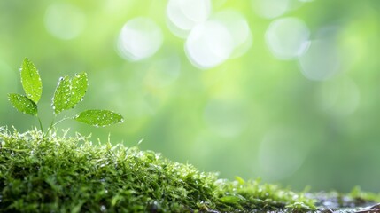 Naklejka premium Ecological Exploration, a detailed examination of an ecosystem's intricate relationships, showcasing vibrant flora and fauna in a harmonious natural setting.