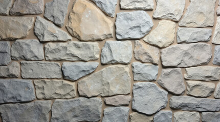 Fototapeta premium Rustic Stone Wall Texture for Architectural Design, Construction, and Decorative Backgrounds