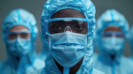 Banner collage of experienced doc lab worker look on test tube invent covid antibiotics.