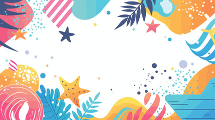 Obraz premium Vibrant Abstract Summer Background Poster with Colorful Design