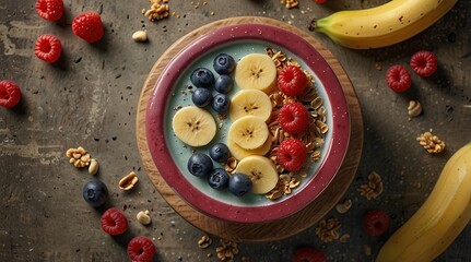 Smoothie bowl with banana